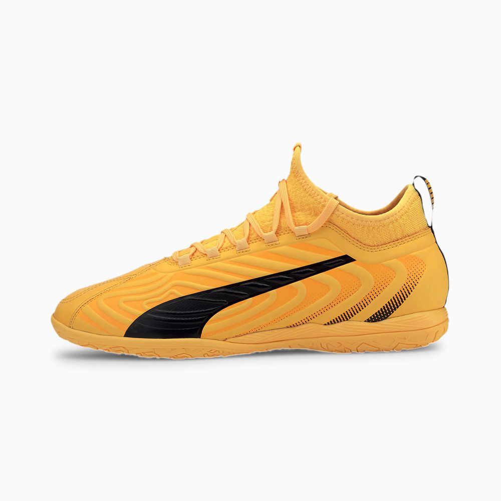 Puma ONE 20.3 IT Férfi Focicipő - Sárga/Fekete/Narancssárga ( Hungary - YAQBM5371 )